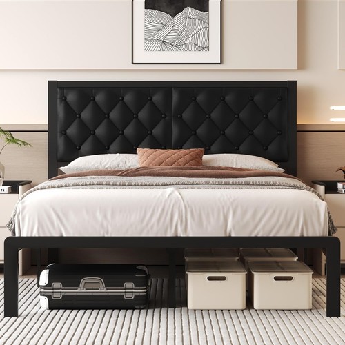 Queen platform bed frame - platform,